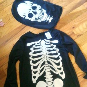 Skeleton Costume 5-6 year old